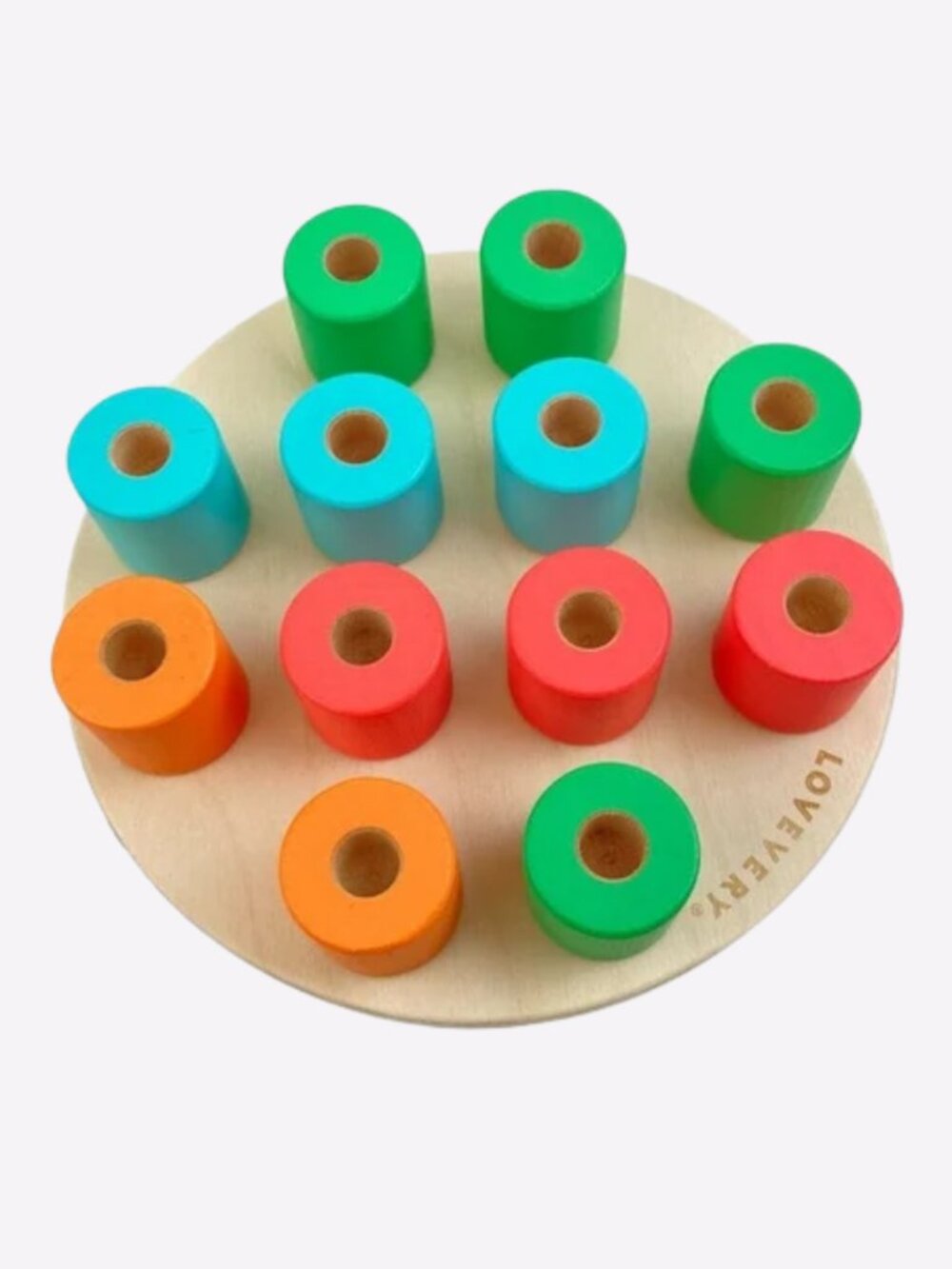 Lovevery Montessori Wooden Stacking Peg Board Adventurer Kit 16-18M Complete Set